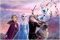 Frozen โปสเตอร์ภาพยนตร์ II ลายวอลล์รูปภาพศิลปะ Kristen Bell Idina Mensel Josh GAD Size # Gift