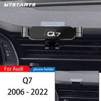 （GOLOGO support）แท่นยึดที่วางโทรศัพท์ในรถสำหรับ4LB Q7 Audi 4MB 4MG 07-2022ระบบนำทาง GPS แบบปรับได้ตัวยึดโทรศัพท์มือถืออุปกรณ์เสริมด้านข้าง