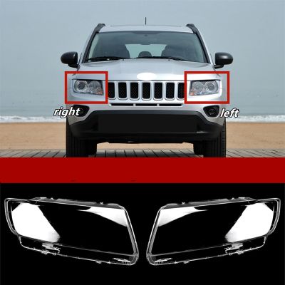 Car Side Headlight Lampshade Front Light Shell Cover For Jeep Compass 2011-2016 Left