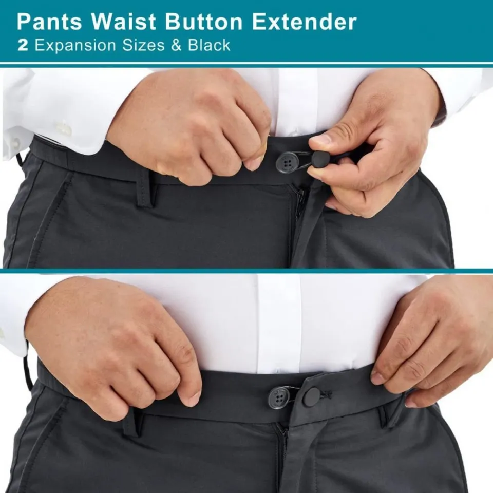 ❍ 12Pcs Useful Button Extender 3 Colors Trousers Button Extender Durable  Cowboy Jeans Pants Waist Button Extender Stretcher
