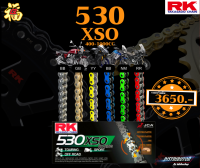 โซ่ RK 530 XSO rx-ringข้อหนา 120ข้อ มีให้เลือกหลากหลายสี RK Takasago โซ่สีเหล็ก โซ่สีทอง โซ่คุณภาพจากญี่ปุ่น RK แท้?