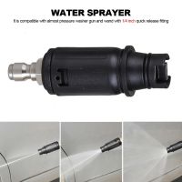 【LZ】❏  Ajustável de alta pressão Washer bocal 1/4  Quick Plug Connect Car Wash Limpeza Jardim Pistola de água ângulo 3000 PSI