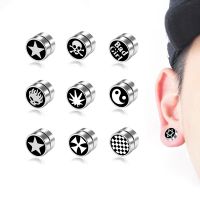 【YF】 New Fashion Men/Women Punk Magnetic Ear Clip Earrings No Pierced Non-piercing Fake Street Pop Jewelry Best Gifts