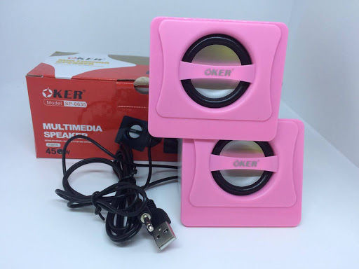 ลำโพงคอม-โน๊ตบุ๊ค-speaker-oker-sp-6635-สีชมพู