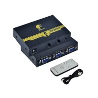 2 Ports VGA Switch 2 In 1 Out With Remote Control Switching Suitable For Video Computer Host LCD Monitor Converter Sharing