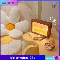 ไฟกลางคืนทิวลิปวัสดุ XU บ้าน DIY ตะเกียงลายดอกไม้แบตเตอรี่ทำมือไฟ LED ห้องน่ารักสำหรับห้องนอน