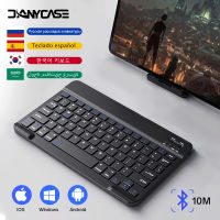 แท็บเล็ตคีย์บอร์ดไร้สายสำหรับ IOS Android Windows สำหรับ Samsung Xiaomi Teclado คีย์บอร์ดและเมาส์ที่รองรับ Bluetooth