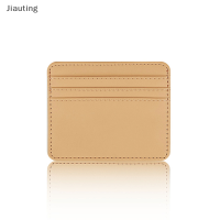 Jiauting ผู้หญิงผู้ชาย PU หนัง Multi-Card Holder บางธุรกิจบัตรเครดิตบัตรประชาชนกระเป๋าสตางค์