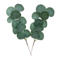 【YF】₪▩  Plastic Eucalyptus Leaves Fake Decorations for Wedding Bouquet Wreaths