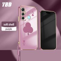 เคสโทรศัพท์ YBD สำหรับ Infinix Hot 11S NFC X662 X6812B X622B X689F Minimalist โปกเกอร์แนวโน้มแฟชั่นสไตล์เคสนิ่มพร้อมฟรีสายคล้อง