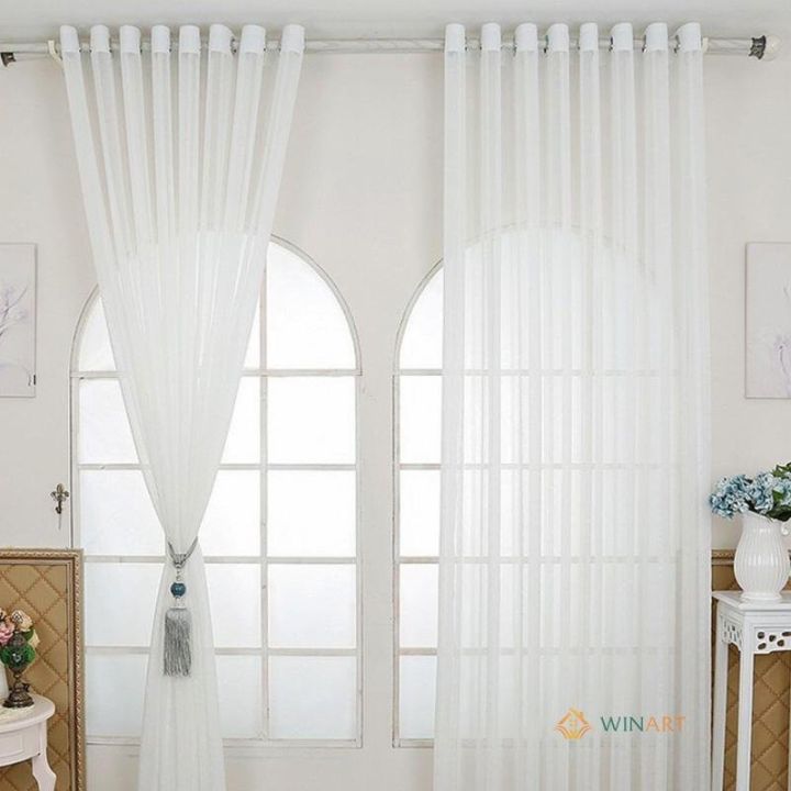 Với thiết kế đơn giản nhưng tinh tế, rèm vải voan trắng giúp tăng cường ánh sáng và đem lại không gian ngủ mơ màng, du dương. Hãy truy cập vào hình ảnh để khám phá thiết kế rèm vải voan trắng mang đến sự sang trọng và sang trọng cho phòng ngủ của bạn.