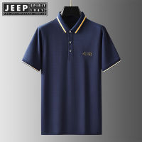 เสื้อเสื้อโปโลแขนสั้น JEEP SPIRIT เสื้อเชิ้ตผู้ชาย,เสื้อโปโลเสื้อยืดลำลองธุรกิจฤดูร้อน