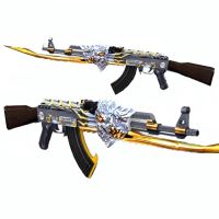 AK47- Phoenix 1: 1 3D กระดาษรุ่นปืนอาวุธปืนทำด้วยมือ DIY Toy