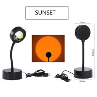 Sunset Projection Night Lights USB Rainbow Atmosphere Led Live Broadcast Background Like Galaxy Projector Romantic Sun Effect