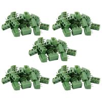 100 Pcs 3 Pin 5mm Pitch PCB Mount Screw Terminal Block AC 250V 8A