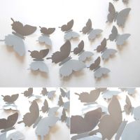 12pcs/Bag 3d Butterfly Wall Stickers Rooms Decorations  Removable Wall Art DIY Home Decor Wall Stickers for Kids Bedroom Decor Wall Stickers  Decals