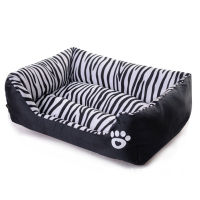 Dog Bed Zebra Print Pets House Cartoon Puppy Beds For Small Larger Dogs Pets Cats House