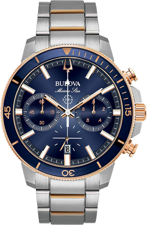 bulova-mens-watch-two-tone-rose-blue