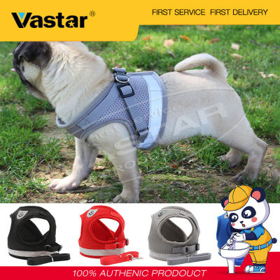 Vastar 1Pcs Dog Catเสื้อHarness Leashสัตว์เลี้ยงลูกสุนัขลูกแมวเสื้อผ้าเสื้อกั๊กปรับได้ปลอกคอตะกั่วสายจูงสายรัด (XS)