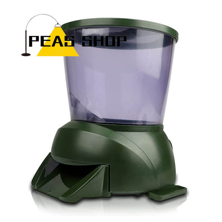 Automatic pond clearance fish feeder