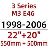 2003 2004 2005 2006 Hooks J Type U ใบปัดน้ำฝนที่ปัดกระจกบังลมหน้ารถ1998-2006ชุด M3 E46 3 BMW