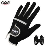 1 Pcs Mens Golf Glove Left Hand Right Hand Micro Soft Fiber Breathable Golf Gloves Men Color Black Brand GOG