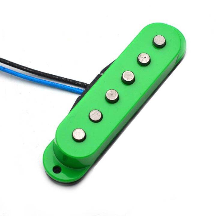 alnico-5-single-coil-staggered-top-fiber-bobbin-pickup-electric-guitar-pickup-neck-middle-bridge-50-50-52mm-for-fd-guitar-green