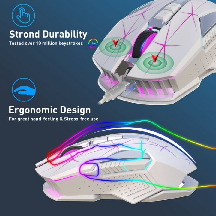 hxsj-t300-wireless-2-4g-mouse-ergonomic-mouse-2400-dpi-optical-mouse-rgb-backlight-mute-gaming-mouse-black