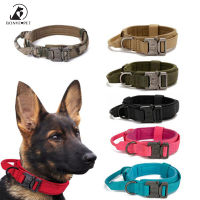 7 Colors Tactical Dog Collar Adjustable Collars For Dogs Leash Outdoor Nylon Dog Accessories M L XL