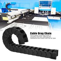 สายโซ่ลากยาว0.7เมตรสายโซ่ลากเคเบิลมันวาวความเร็วสูงสำหรับเครื่อง Cnc อุปกรณ์ป้องกันสายเคเบิลไนล่อน25-100 ℃