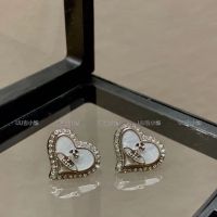 Vivienne Westwood Empress Dowager Fritillaria Love Silver Diamond Drip Oil Saturn Ear Clip Female Ins Light Luxury Temperament Earrings Sweet Cool Style Earrings