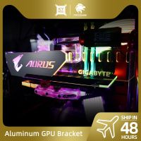 Aluminum GPU Bracket Aorus 5V3Pin VGA Holder RGB MSI ROG NVIDIA A-RGB Horizontal Video Card Support Metal AURA 12V MOD Customize Cables