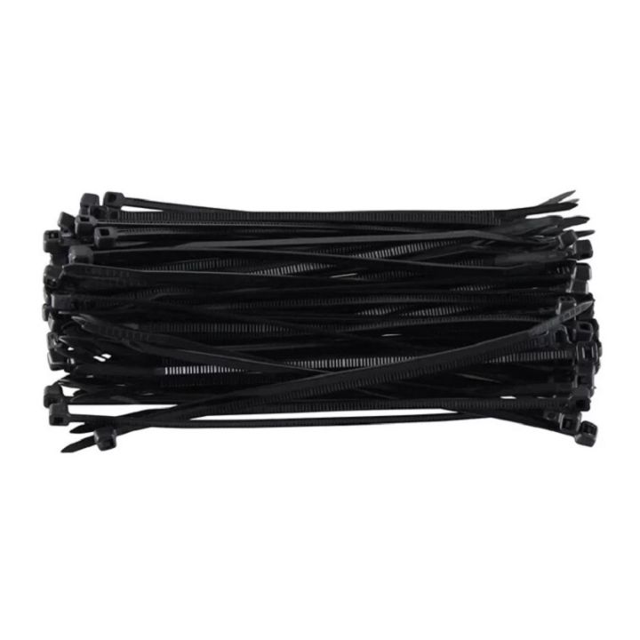 100pcs-3x150-3x80-3x100-self-locking-plastic-nylon-wire-cable-zip-ties-black-cable-ties-fasten-loop-cable-various-specifications