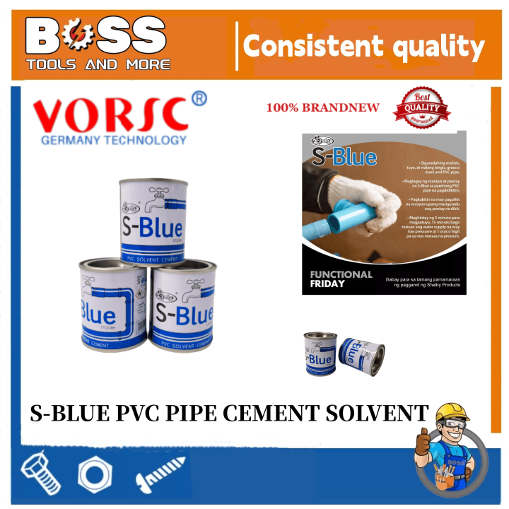 SBLUE PVC PIPE CEMENT SOLVENT/SOLVENT CEMENT 1/12 LITER Lazada PH