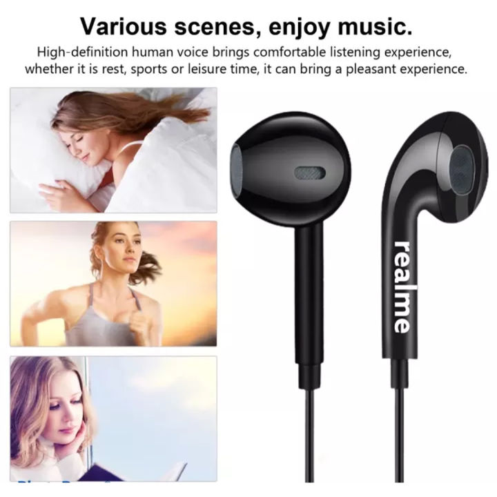หูฟังเรียวมี-realme-halo-rl-e55-in-ear-headphone-ของแท้-เสียงดี-ช่องเสียบแบบ-3-5-mm-jack-รับประกัน1ปี-by-gesus-store