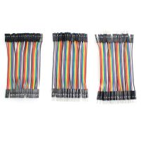 ชุดสายเคเบิล Dupont Jumper 120PCS ชายกับชาย + ชายกับหญิง + หญิงกับหญิงสําหรับ Arduino DIY Dupont Jumper Wire ชุด