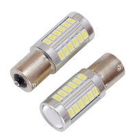 รถ DRL หลอดไฟ LED สีขาว BA15S P21W 1156ย้อนกลับโคมไฟ33 SMD 5630 12V Auto รถยนต์โคมไฟป้ายทะเบียน Universal