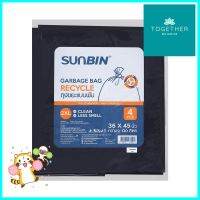 ถุงขยะหนา SUNBIN 36X45 นิ้ว 4 ใบ สีดำTHICK GARBAGE BAGS SUNBIN 36X45IN BLACK 4PCS **คุณภาพดี**