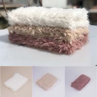 Newborn Photography Props Backdrop Baby Soft Faux Fur Blanket Infant Kids Fotografia Background Accessories