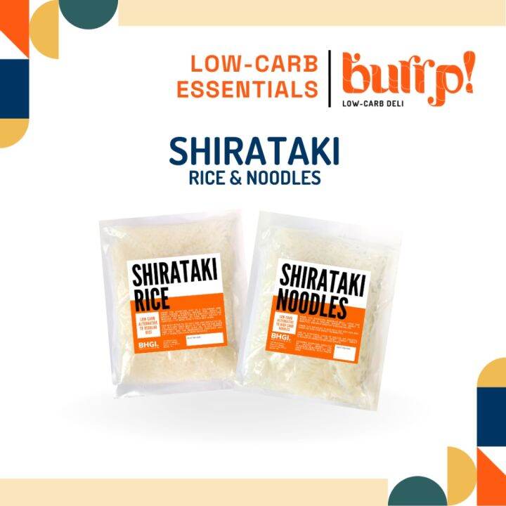 New Original ☌ Shirataki Rice Noodles Low-carb Keto Sugar-free Konjac ...