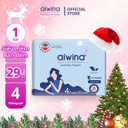 Aiwina sanitary napkins 4 pack ultra thin soft lip 29cm night robe