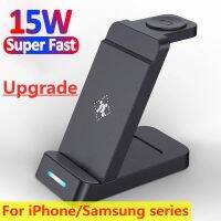 ✈ 15W 3 in 1 Wireless Charger Stand Fast Charging Dock Station For iPhone 11 12 13 14 Samsung S22 S21 Galaxy Apple Watch 8 7 6