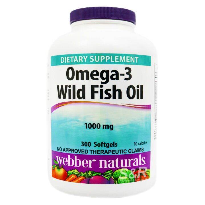 ber Naturals Omega3 Wild Fish Oil 1000mg (300 softgels) Lazada PH
