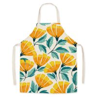 Nordic Style Flower Apron Home Kitchen Oil proof Fashion Aprons for Women Creative Baking Accessories Apron Kitchen фартук