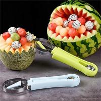 4 In 1 Watermelon Slicer Cutter Stainless Steel Fruit Carving Knife Fruit Pulp Separator Watermelon Cutter Set  Kitchen Supplies Graters  Peelers Slic