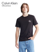 CALVIN KLEIN เสื้อยืดผู้ชาย Monologo ทรง Regular  รุ่น J324900 BEH - สีดำ