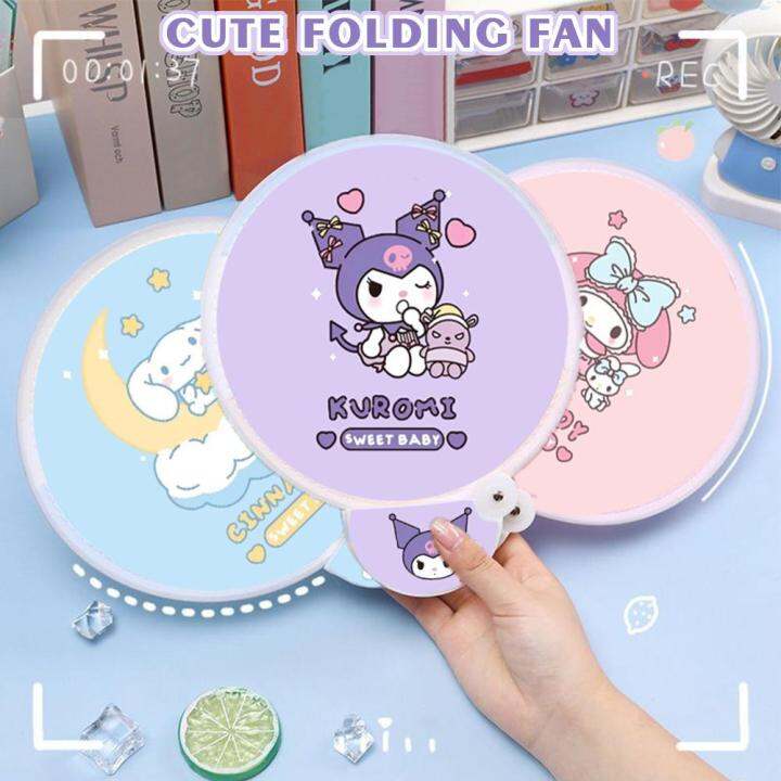 cute-sanrio-fan-portable-and-foldable-group-fan-summer-fan-folding-gift-silk-handle-folding-fan-semi-circular-outdoor-fan-cloth-japanese-handleless-mini-i8b8