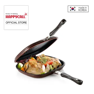 HAPPYCALL Diamond Light Jumbo Grill Double Sided Pan Made in KOREA