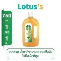 DETTOL เดทตอล น้ำยาทำความสะอาดพื้นผิว ไฮยีน มัลติยูส 750 มล.