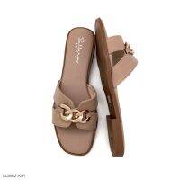 HaloBangkok รองเท้า Sandals หนังไมโครไฟเบอร์ รุ่น LA39962